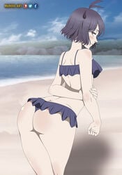 beach big_ass bikini black_clover horns kuudere mandio_art secre_swallowtail small_breasts