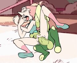 1futa 1girls big_penis colorized daredemon7000 female futa_on_female futa_with_female futanari height_difference kissing kissing_back large_penis larger_female legs_apart legs_held_open legs_up mrswindle94 no_panties open_mouth outdoors pearl_(steven_universe) penis peridot_(steven_universe) pussy pussy_juice short_hair shortstack size_difference small_but_hung small_dom_big_sub smaller_futanari spread_legs steven_universe third-party_edit thrusting tongue_out vagina vaginal_insertion vaginal_penetration vaginal_sex