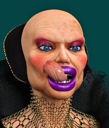 1futa 3d bald_futa big_lips bimbo bimbo_futanari bimbo_lips dune futa_only futanari gif_author grandmother granny hag lipstick parody parody_porn reverend_mother_gaius simple_background skinny solo tongue tongue_out