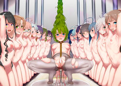 15girls akigumo_(kantai_collection) akishimo_(kantai_collection) asashimo_(kantai_collection) bondage breasts female femsub fujinami_(kantai_collection) glasses green_hair hair_bondage hamanami_(kantai_collection) hands_behind_head hayanami_(kantai_collection) hayashimo_(kantai_collection) kantai_collection kazagumo_(kantai_collection) kishinami_(kantai_collection) kiyoshimo_(kantai_collection) kneeling makigumo_(kantai_collection) multiple_girls multiple_subs naganami_(kantai_collection) naked namiki_kojiro nipples nude okinami_(kantai_collection) pantsu pantyhose pussy pussy_juice takanami_(kantai_collection) vibrator vibrator_in_pussy yuugumo_(kantai_collection)