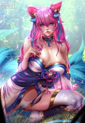 ahri bearwitch league_of_legends nipple_slip riot_games spirit_blossom_ahri spirit_blossom_series