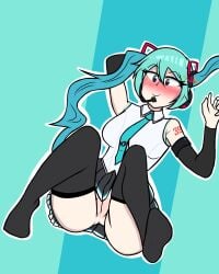 alternate_background alternate_version alternate_version_available amematoi anus ass ass_out asshole blue_eye blue_eyed blue_eyed_female blue_eyes blue_eyes_female blue_hair blush blushing_female clothed female hatsune_miku nsfw_version nsfw_version_available pussy pussy_out vagina vagina_out vocaloid