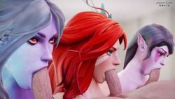 3boys 3d 3girls blowjob desess3intes dota_2 drow_ranger fellatio multiple_fellatio tagme templar_assassin windranger