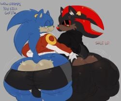 2boys anthro ass ass_cleavage ass_grab ass_jiggle big_ass big_butt big_thighs bubble_ass bubble_butt butt_crack butt_grab femboy furry gay hedgehog huge_ass huge_butt huge_thighs male sega shadow_the_hedgehog sonadow sonic_(series) sonic_the_hedgehog sonic_the_hedgehog_(series) thick_ass thick_thighs yaoi zombvie00