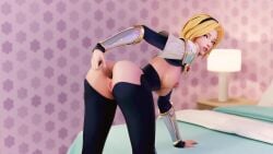 3d animated ass blonde_hair dildo dom3d female league_of_legends luxanna_crownguard pussy tagme video