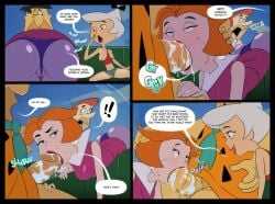 cartoon_network comic crossover datguyphil fred_flintstone george_jetson hanna-barbera jane_jetson judy_jetson the_flintstones the_jetsons