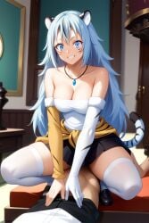 1boy 1girls ai_generated experimental female male omega-weirdo patreon suphia_(tensei_shitara_slime_datta_ken) tensei_shitara_slime_datta_ken tiger_girl