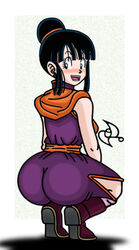 1girls 2012 ass ass_focus big_ass big_butt bimbo black_eyes black_hair blush blushing_at_viewer booty broly_culo butt_focus chichi curvy curvy_body curvy_female curvy_figure curvy_hips dat_ass dragon_ball dragon_ball_z dress earrings female female_focus female_only hair_bun human looking_at_viewer looking_back looking_pleasured meme milf omarsin orange_scarf presenting presenting_hindquarters purple_dress red_earrings solo solo_female solo_focus squatting thick thick_ass thick_hips thick_thighs white_background wife