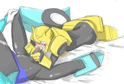 2boys blurr bumblebee bumblebee_(transformers) fellatio oral tora-shiromaru transformers transformers_animated