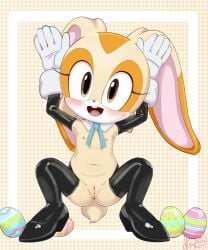1girl 1girls 2d 2d_(artwork) 2d_artwork animal_ears anthro anthro_female anthro_only anthro_solo anus anus_focus anus_peek blush blushing breasts brown_eyes brown_nose buckteeth bunny bunny_costume bunny_ears bunny_girl bunny_tail bunnysuit cotton_tail cream_the_rabbit cub detailed easter easter_egg eyelashes female female_cub female_only flat flat_chest flat_chested floppy_ears fur furry furry_female furry_only genitals girly girly_girl gloves lagomorph latex latex_clothing latex_gloves latex_legwear long_ears mammal mobian mobian_(species) mobian_rabbit mouth mouth_open open_mouth pussy pussy_lips pussy_peek rabbit rabbit_girl rabbit_tail reverse_bunnysuit ribbon sake_kemosalmon sega small_breasts small_pussy smaller_female solo solo_anthro solo_female solo_focus sonic_(series) sonic_team sonic_the_hedgehog_(series) squatting squatting_position tail tan_fur vagina video_games young young_anthro young_female younger_female