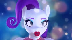 3d animated anthro big_breasts black_hair blonde_hair body_transformation breasts character_transformation female genderswap_(mtf) green_eyes hasbro human human_to_anthro male male_to_female mtf_transformation my_little_pony nipples rarity_(mlp) regularwallaby rule_63 solo sound sound_effects tagme transformation video