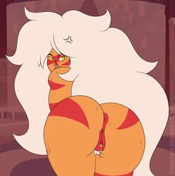 anus jasper_(steven_universe) muscular_female presenting presenting_hindquarters pussy pussy_juice sleeptalker steven_universe tagme