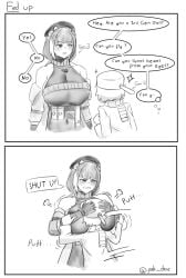 1boy 1girls big_breasts bigger_female breasts clothed clothed_female clothed_male girls'_frontline girls'_frontline_2:_exilium height_difference large_boobs large_breasts larger_female marshmallow_hell pakdeus ro635_(girls'_frontline) robella_(girls'_frontline_2) size_difference