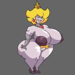 paper peach from mario (series) by asinine247