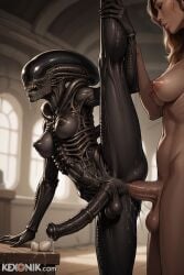 1futa 1futanari 2futas 2girls ai_generated alien alien_(franchise) alien_girl anal anal_sex athletic_futanari big_nipples black_body black_breasts black_nipples black_penis black_skin dickgirl faceless_futanari from_behind futa_on_futa futa_with_futa futanari horror horse_penis huge_ass huge_cock huge_testicles human human_penetrating interracial kexonik leg_lift medium_breasts monster puffy_nipples sagging_breasts scrotum side_view solo_focus standing_sex standing_split tail xenomorph