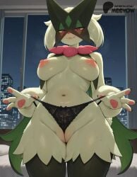 1girls ai_generated animal_ears artist_name bangs big_ass big_butt big_thighs black_panties black_thighhighs blush body_fur breasts breath closed_mouth cowboy_shot curtains curvy curvy_body curvy_female curvy_figure detailed_background female female_focus female_only fur_collar furry furry_breasts furry_ears furry_female furry_only furry_tail genitals groin half-closed_eyes happy indoors juicy_ass juicy_butt juicy_pussy lace-trimmed_panties lace_panties large_ass large_breasts large_butt large_thighs legs looking_at_viewer meevow meowscarada navel night nipples panties plump_labia pokémon_(species) pokemon pokemon_(species) pussy red_eyes seductive sky smile solo standing stomach straight-on string_panties sweat thicc thicc_thighs thick thick_ass thick_butt thick_hips thick_legs thick_thighs thighhighs thighs topless uncensored underwear underwear_only vagina vulva window yellow_fur yiff