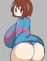 female frisk from undertale by petronoise