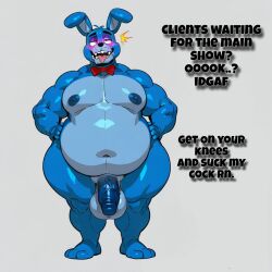 ahe_gao ahegao_face ai_generated animatronic ass ass_focus big_ass big_balls big_dick big_hips big_muscles big_pecs big_penis big_thighs bonnie_(fnaf) dadbod dialogue dominant dotal fat_ass five_nights_at_freddy's five_nights_at_freddy's_2 gay gay_sex head_in_ass looking_at_viewer looking_pleasured lust lustful_gaze muscles muscular muscular_male pizzeria standing temptation tempting text tongue tongue_out