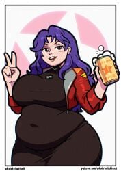 misato katsuragi from neon genesis evangelion by wholelottablank