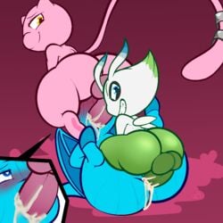 <3_eyes 1:1 anthro anthro_on_anthro anthro_penetrated anthro_penetrating anthro_penetrating_anthro ass bailey_(softestpuffss) balls big_butt blue_body blue_claws blue_eyes blue_scales blue_stripes blush bodily_fluids celebi claws cum cum_drip cum_from_ass cum_from_mouth cum_in_ass cum_in_mouth cum_inside cum_on_butt cum_on_face cum_on_penis cutaway domination dragon dripping erection fur genital_fluids genitals gradient_background green_balls green_body green_penis grin group group_sex hands_behind_back heart jumpstart_games legendary_pokemon legs_up long_tail looking_down lying male male/male male_domination male_penetrated male_penetrating male_penetrating_male membrane_(anatomy) membranous_wings mew mute_(softestpuffss) neopet_(species) neopets nintendo nude on_back penetration penis pink_background pink_balls pink_body pink_fur pink_penis pokémon_(species) pokemon pokemon_(species) rear_view scales sex shoyru simple_background smile softestpuffss straight_hair striped_body stripes submissive submissive_male sweat tail_ring thick_thighs threesome thrusting video_games white_body wings yellow_eyes