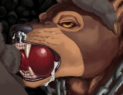 absurd_res angry angry_eyes animal_genitalia animal_penis anthro anthro_on_anthro anthro_penetrated anthro_penetrating anthro_penetrating_anthro assisted_rape bodily_fluids brown_body brown_fur canid canine canine_penis canis chains claws coercion cum cum_in_mouth cum_in_nose cum_inside cum_while_penetrated digital_media_(artwork) dungeon erection faceless_character faceless_male fellatio forced forced_oral fur genital_fluids genitals grey_body grey_fur group group_sex hi_res knot knotting looking_at_another looking_up male male/male male_focus male_penetrated male_penetrating male_penetrating_male mammal momamo muscular nude oral oral_knotting oral_penetration penetration penile penis pubes rape sex simple_background solo solo_focus threesome tuft were werecanid werecanine werewolf wolf yellow_eyes