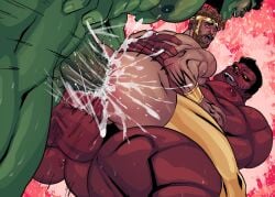 3boys anal anal_sex balls bara big_balls big_penis boner cum cum_in_ass double_anal double_penetration erection gay green-skinned_male green_skin hercules_(marvel) hulk hulk_(series) light-skinned_male light_skin male male_only male_penetrated marvel marvel_comics muscular orgasm penis red-skinned_male red_hulk red_skin sex sweaty thunderbolt_ross tom_cray yaoi