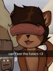 can't_see_the_haters cant_see_the_haters duo furry hi_res humanoid keith lutrine male male/male mammal marsminer meme mustelid narehate rousso