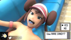 1girls 3d blender breasts english_text female hat hud human intermission justfry3d looking_at_viewer pokemon pokemon_center rare_candy rosa_(pokemon) text watermark