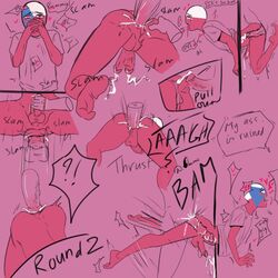 2boys anal anal_penetration anal_sex ass barefoot big_penis blumicbunny butt butthole countryhumans cum cum_in_ass cum_inside cum_while_penetrated czech_republic_(countryhumans) feet forced gay gloryhole male male/male penetration rape sex spread_anus stuck stuck_in_wall thrusting yaoi