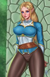 princess zelda from breath of the wild by flow4master