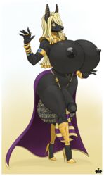 anthro areolae balls big_penis blackfox85 breasts dark-skinned_futa dark_skin dickgirl erect_nipples erection furry futa_only futanari huge_balls huge_breasts huge_testicles hyper_balls hyper_breasts hyper_testicles intersex nipples penis solo testicles