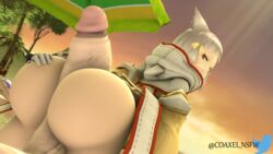 3d alternate_ass_size animal_ears ass big_ass big_penis bimbo bimbo_futanari buttjob cat_ears cat_girl catgirl coaxel covered_buttjob futanari huge_ass huge_cock huge_penis hyper_ass hyper_penis imminent_sex looking_back nia nia_(xenoblade) nintendo penis pyra pyra_(xenoblade) sfm source_filmmaker sunset xenoblade_(series) xenoblade_chronicles_2