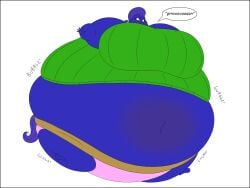 big_ass big_breasts blueberry_inflation breasts bubble_butt female fluttershy_(mlp) friendship_is_magic hair_on_head hasbro huge_ass lj_caffie my_little_pony spherical_inflation sunken_head sunken_limbs thick_thighs wide_hips