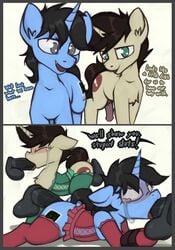 anal border comic crossdressing equid equine feral forced forced_crossdressing furry grey_border group group_sex hasbro hi_res horn instant_loss_2koma keith male male/male mammal marsminer my_little_pony oral rape sex spitroast unicorn