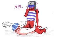 2boys anal anal_sex balls barefoot blush countryhumans cowgirl_position cum cum_on_face cum_while_penetrated embarrassed erection eyewear feet gay glasses male male/male penetration penis riding riding_penis russia_(countryhumans) sex shaking shirt spread_legs sunglasses tank_top united_states_of_america_(countryhumans) weedank yaoi