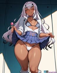 1girls ai_generated angel_yukkis ass big_ass big_breasts big_tits bra breasts curvy curvy_female curvy_figure dark-skinned_female dark_skin day fairy_knight_tristan_(fate) fat_ass fate/grand_order fate_(series) female female_only melusine_(fate) night oppai pussy pussy_juice room sexy_female sexy_pose shirt socks street sweat tanned tanned_female tanned_skin thong_leotard tits voluptuous_female