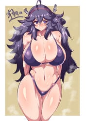 1girls big_breasts blush female hex_maniac huge_breasts huge_thighs large_breasts long_hair nintendo pale-skinned_female pale_skin pokemon pokemon_xy purple_eyes purple_hair purple_thong rururu82010664 sweat thick_thighs thighs thong wide_hips