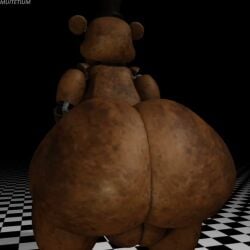 1boy animated animatronic animatronic_male back_view beard big_ass big_butt bouncing_butt fat_ass five_nights_at_freddy's fnaf freddy_(fnaf) gay male male_only muitetul nude presenting robot scottgames shaking_ass shaking_butt short_playtime solo solo_focus sound tagme teasing video