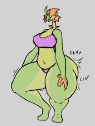anthro anthrofied ass breasts electronic_arts female flora_fauna gooring plant plant_humanoid plantie plants_vs._zombies plants_vs_zombies popcap_games snapdragon_(pvz) tagme thick_thighs video_game_character video_games