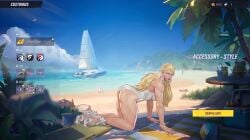 all_fours ass ass_focus ass_up bending_over big_ass big_butt blonde_female blonde_hair booty doggy_position emma_frost emma_frost_(marvel_rivals) gaming marvel safe_for_work savvs0 sfw sfw_version solo solo_female solo_focus thighs