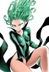 1girls 2d :o accurate_art_style accurate_body_type ai_generated arm_at_side bare_legs bare_thighs between_legs between_thighs black_dress breasts breasts_apart cel_shading clothed clothes_between_thighs clothing collarbone collared_dress covered_navel covered_nipples covering_crotch cowboy_shot curly_hair dress_tug erect_nipples erect_nipples_under_clothes eyelashes female female_focus female_only flipped_hair flipping_off floating_clothes floating_hair flowing_clothing flowing_hair forehead foreshortening front_view green_dress green_eyes green_hair hand_between_legs high_collar high_resolution high_slit_dress highres light-skinned_female light_skin line_art long_sleeves looking_at_viewer manga_style messy_hair murata_yuusuke_(style) navel nipples no_bra no_panties official_style one-punch_man parted_lips pelvic_curtain perky_breasts petite serious shiny_clothes shiny_hair shiny_skin short_hair side_slit simple_background sitting skin_tight skinny skinny_female slender_body slender_waist small_breasts smile solo solo_female solo_focus stomach tatsumaki thighs three-quarter_view tight_clothing tight_dress v-shaped_eyebrows viewed_from_below white_background
