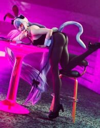3d 3d_render bangs bar black_rose blue_eyes bunny_ears bunny_ears_headband cat_ears cat_girl cat_tail catgirl devastate_xiii eyebrows eyelashes female finger_in_mouth flat_chest freckles frost_sectarus glowing_eyes gold_eyes hazel_frost heterochromia leaning_over leaning_over_table light_skin long_hair married_woman natural_breasts obsidian_frost petite petite_body petite_female pigtails red_eye small_breasts solo solo_female solo_focus spotlight stockings tagme tail twin_braids twintails uncensored white_hair yellow_eyes