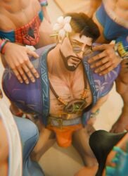 bara beach boner bulge daddy dilf doctor_strange doctor_strange_(marvel_rivals) erection eross_3d fantastic_four gangbang gay inminent_sex male male_only marvel marvel_rivals mr_fantastic mr_fantastic_(marvel_rivals) multiple_boys multiple_males muscular muscular_male punisher_(aqua_arsenal) punisher_(francis_castle) reed_richards reed_richards_(marvel_rivals) spider-man spider-man_(marvel_rivals) sunglasses thor_(marvel) thor_(marvel_rivals) thor_(worthy_waves)