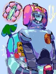 anal blushing brawl_stars gay height_difference robot sprout_(brawl_stars) stu_(brawl_stars) sundai87 surprised_expression xray_view