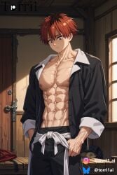 1boy abs ahe_gao ahegao_face ai_generated balls bandage bandages biceps big_balls big_cock big_penis blush cum cum_drip cum_dripping cum_dripping_from_penis cum_load cum_on_abs cum_on_body cum_on_muscles cum_on_self cumming cumming_on_self cumshot drool drool_on_face drooling ejaculating ejaculating_cum ejaculation erection excessive_cum fapping feeling_pleasured horny horny_face horny_male huge_balls huge_cock jerking_off jerkingoff large_pectorals lying_on_back male male_focus male_masturbation male_nipples male_only masturbate masturbation muscle_veins muscles muscular muscular_arms muscular_body muscular_legs muscular_thighs naked naked_male nipples nude nude_male one-handed_masturbation open_legs open_mouth orgasm orgasm_face pecker_tracks pecs penis pleasure pleasure_face pleasured pleasured_face purple_eyes red_eyes red_hair ripped_abs room seductive seductive_eyes seductive_look seductive_pose seductive_smile short_hair sitting sitting_down six_packs smile solo solo_focus solo_male sousou_no_frieren stark_(sousou_no_frieren) sweating sweaty teenager testicles thighs tongue tongue_out torri1 uncensored uncensored_penis veins veins_on_dick veiny veiny_arms veiny_muscles veiny_penis yaoi