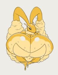 anthro breasts female game_freak huge_breasts lopunny nintendo nsfwoaf pokemon pokemon_(species) smoking video_games wide_hips