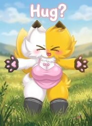 big_boobs female female_only furry furry_only kit_community white_skin yellow_skin
