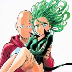 1boy 1girls 2d accurate_art_style accurate_body_type ai-created ai_generated annoyed arms_crossed bald bald_male bare_legs being_held black_dress breasts breasts_apart carrying carrying_another carrying_partner casual casual_clothes cel_shading closed_mouth clothed clothing collared_dress couple crossed_arms curly_hair duo duo_focus eyebrows eyelashes facing_viewer female fingernails flipped_hair floating_clothes floating_hair flowing_hair forehead front_view frown green_dress green_eyes green_hair high_collar high_resolution high_slit_dress highres holding holding_partner hood hood_down hoodie light-skinned_female light-skinned_male light_skin line_art long_sleeves looking_at_viewer male manga_style messy_hair murata_yuusuke_(style) no_panties official_style one-punch_man pelvic_curtain perky_breasts petite princess_carry red_hoodie saitama serious shiny_clothes shiny_hair shiny_skin short_hair side_slit simple_background size_difference skin_tight slender_body slender_waist small_breasts standing tatsumaki tight_clothing tight_dress upper_body v-shaped_eyebrows white_background