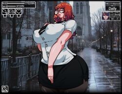 1boy 1girls 2d 2d_(artwork) age_difference big_breasts blush blushing breasts character_request cheating cheating_female cheating_girlfriend copyright_request cucked_by_old_man cuckold cuckolding curvaceous curvy curvy_body curvy_female curvy_figure game_cg girl_with_glasses glasses hi_res highres huge_breasts large_breasts netorare nipple_bulge ntr old_male older_male original_character pantyhose sexual_harassment smaller_male taller_female thick_thighs video_game video_game_character video_games voluptuous voluptuous_female