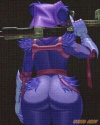 ass back_view bombsahoy fortnite gun raven_team_leader shotgun watermark